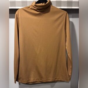 Vtg Gold Pull over Shirt, Graff California Wear, Women’s Small 3/4 Zip Back